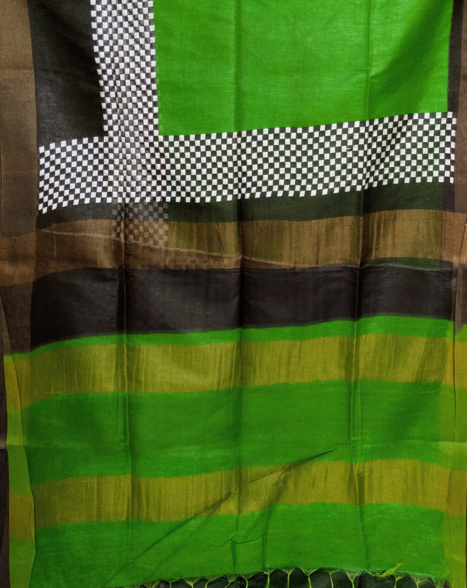 Semi Bapta Tussar Saree with Blouse Piece