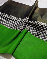 Semi Bapta Tussar Saree with Blouse Piece