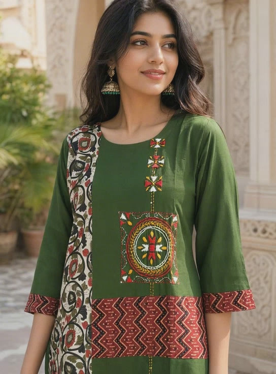 Boutique Kurti Green (NATRANG)